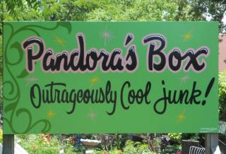 Pandora sign - "Outrageously cool junk!"